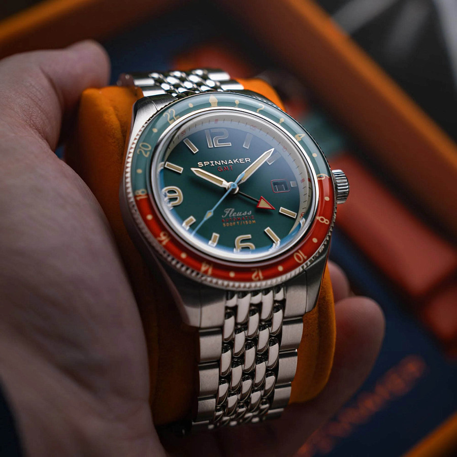 Часы Spinnaker Fleuss Gmt Automatic SP-5120-33 — механические, металл сталь