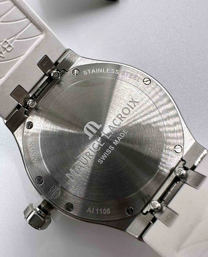 Часы Maurice Lacroix Aikon Quartz AI1106-SS000-170-7 — кварцевые, металл сталь