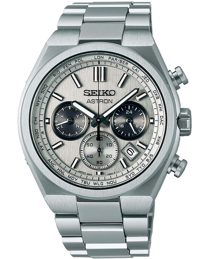 Часы Seiko Astron Nexter Solar Radio SBXY095 — мужские, белый