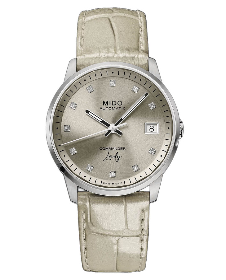 Часы Mido Commander Lady M021.207.16.296.00 — женские, бежевый