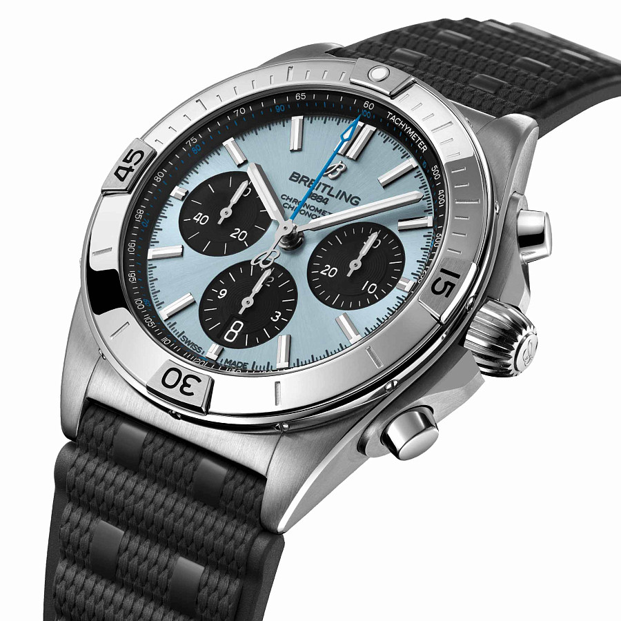 Часы Breitling Chronomat B01 42 PB0134101C1S2 — механические, сталь платина