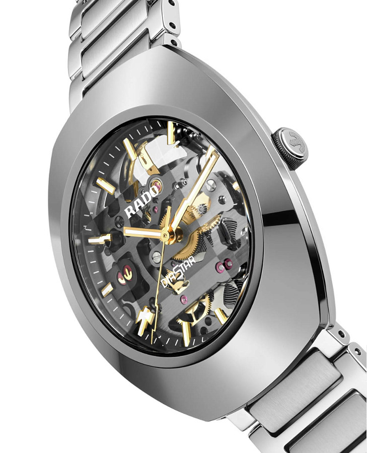 Часы Rado DiaStar Original Skeleton R12162153 — нержавеющая сталь, мужские