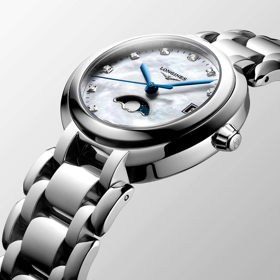 Часы Longines PrimaLuna L8.115.4.87.6 — сталь металл, нержавеющая сталь
