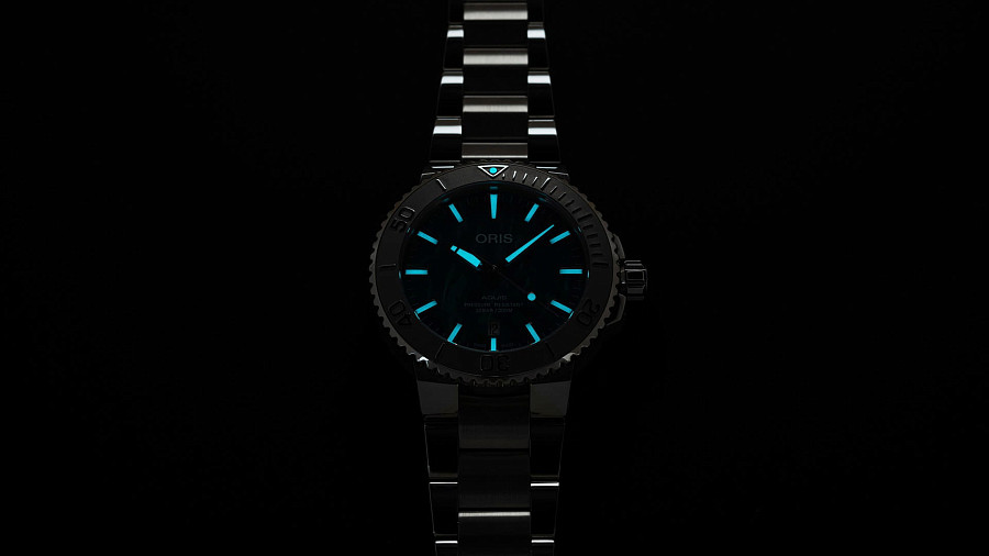 Часы Oris Aquis Oris X Bracenet 01 733 7730 4137-07 8 24 05PEB — мужские, нержавеющая сталь