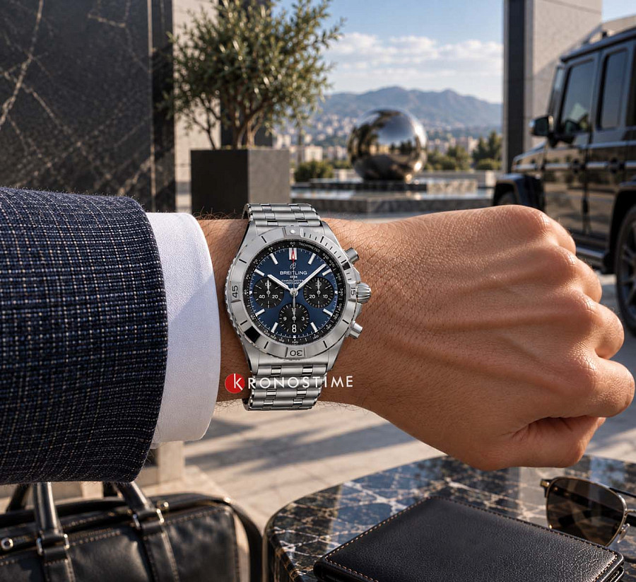 Часы Breitling Chronomat B01 Chronograph 42 AB0158101C1A1 — Швейцария, механические
