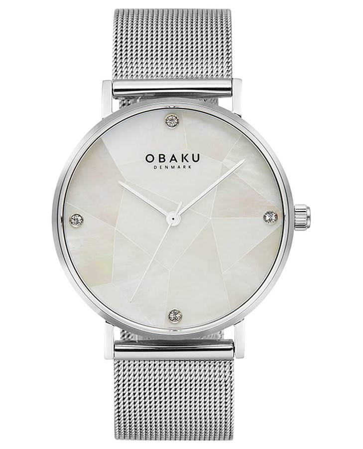 Часы Obaku Mesh V268LXCWMC — женские, перламутровый