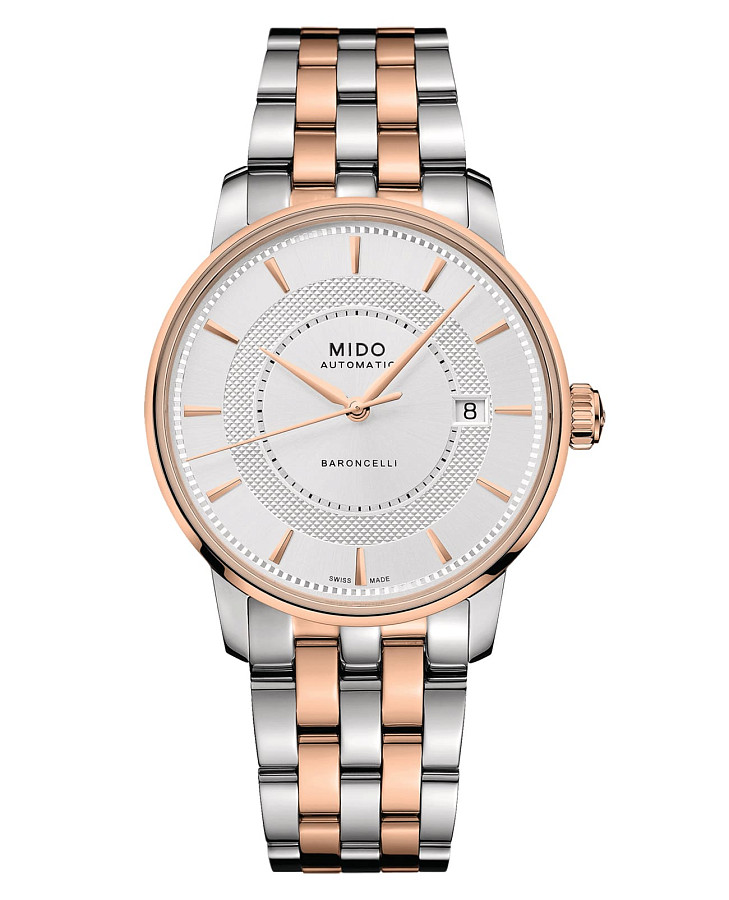 Часы Mido Baroncelli Signature M037.407.22.031.01 — мужские, белый