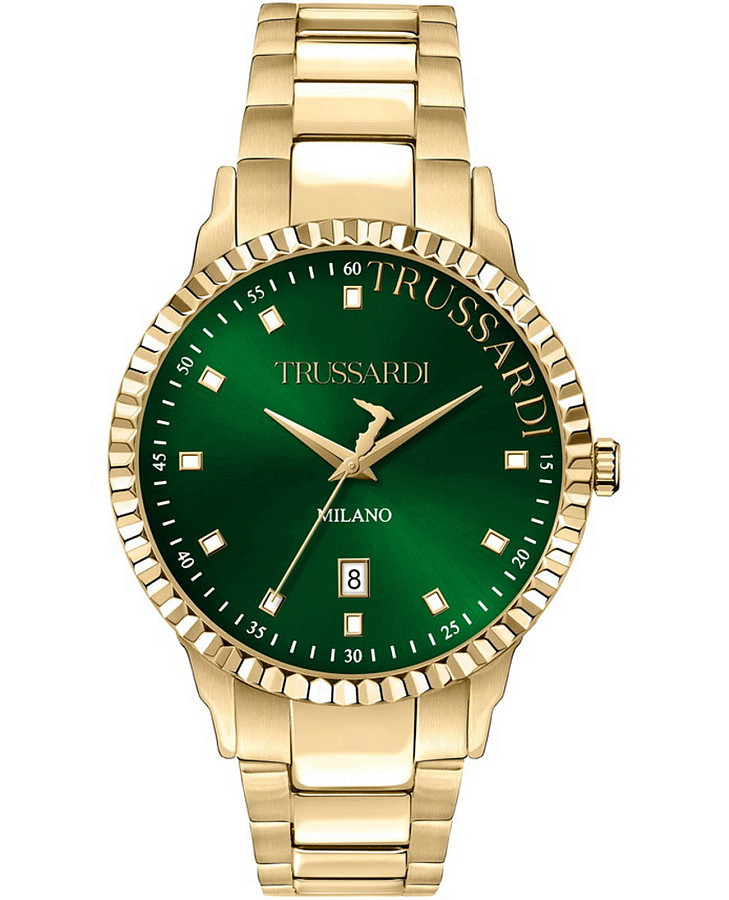 Часы Trussardi T-Bent R2453141006 — мужские, зеленый