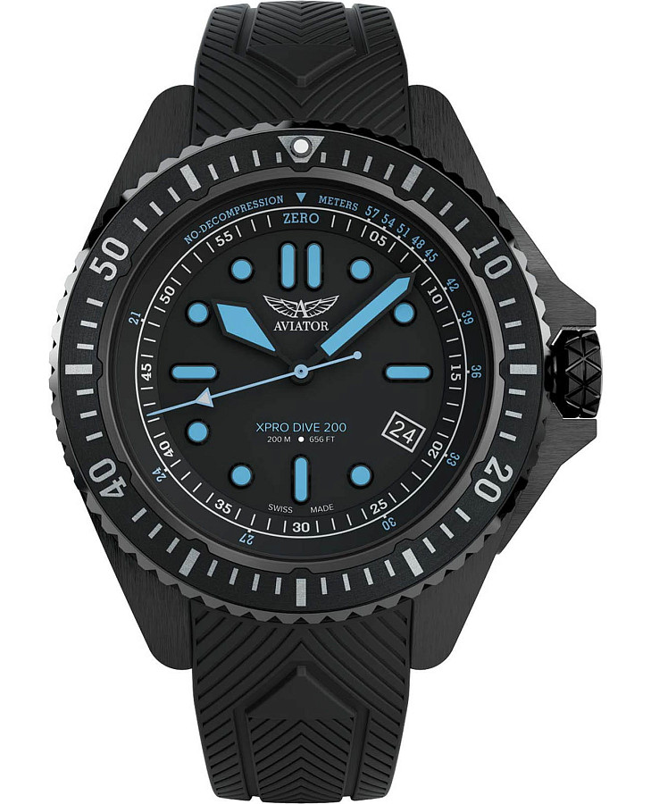 Часы Aviator Xpro Dive 200 V.1.42.5.377.6 — мужские, черный