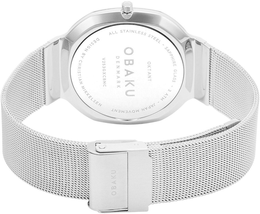 Часы Obaku Oktant V253GXCBMC — мужские, серебристый