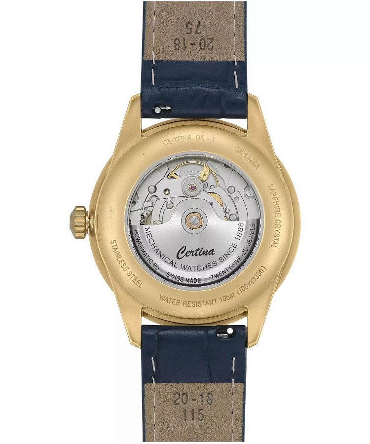 Часы Certina DS-1 Big Date Powermatic 80 C029.426.36.041.00 — мужские, синий