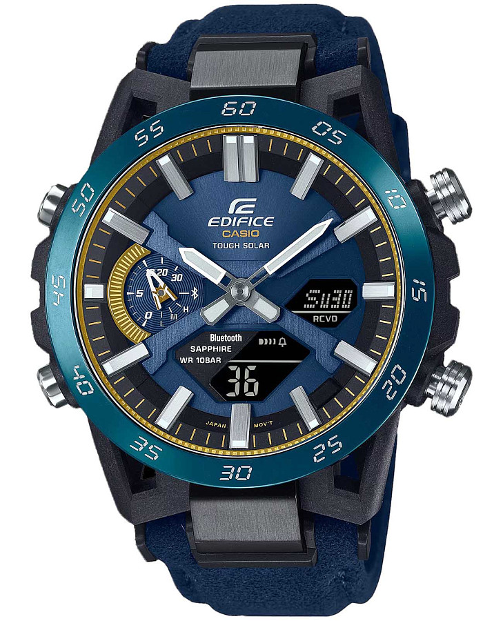 Часы Casio Edifice ECB-2000SS-2ADR (ECB-2000SS-2A) — мужские, синий