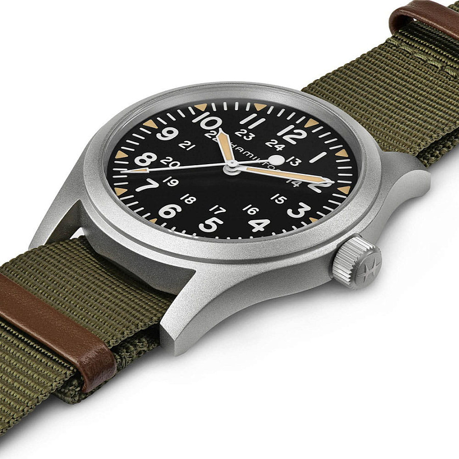 Часы Hamilton Khaki Field Mechanical 42mm H69529933 — механические, Швейцария, мужские