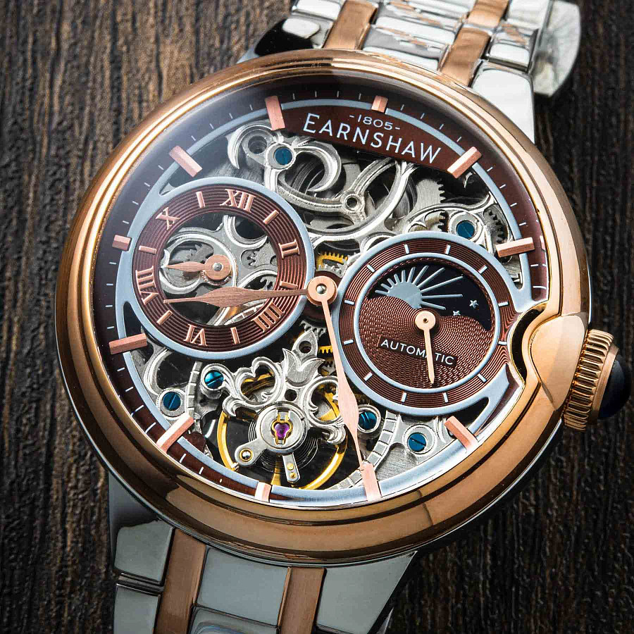 Часы Earnshaw Barallier ES-8242-AA — металл сталь, Англия