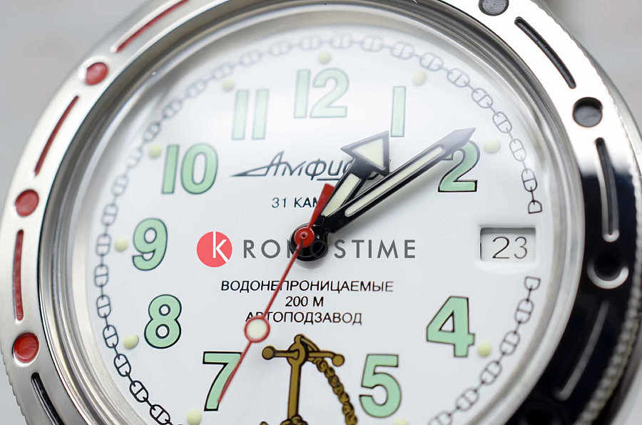 Часы Восток Амфибия 420381 — нержавеющая сталь, мужские