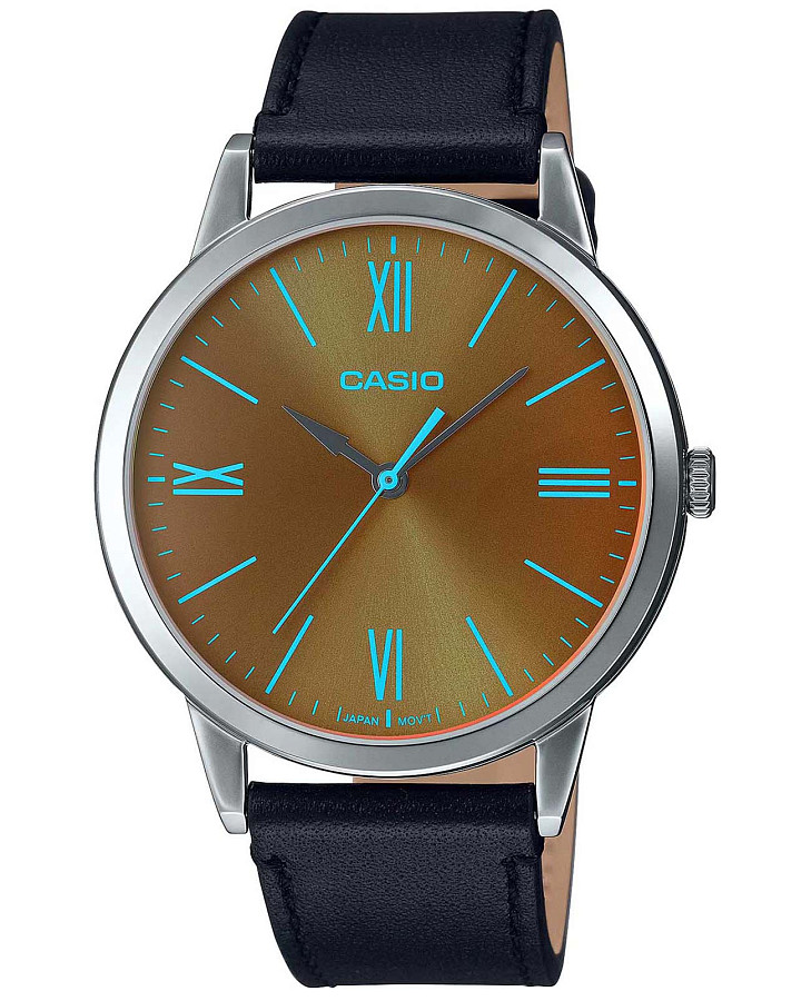 Часы Casio Collection MTP-E600L-1B — мужские, коричневый