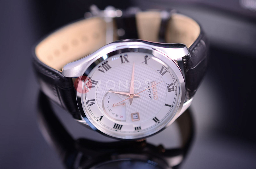 Часы Seiko Conceptual Series Dress SRN073P1 — автокварц (кинетик), металл сталь