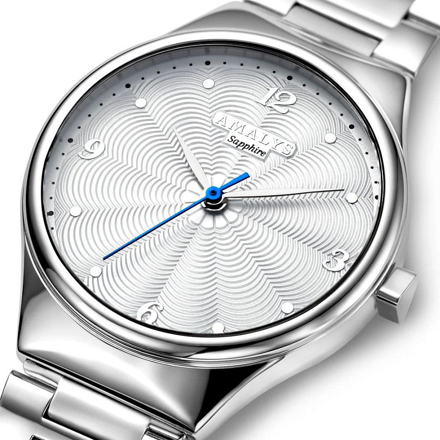 Часы Amalys Olympe AMW-156 — белый, сталь металл