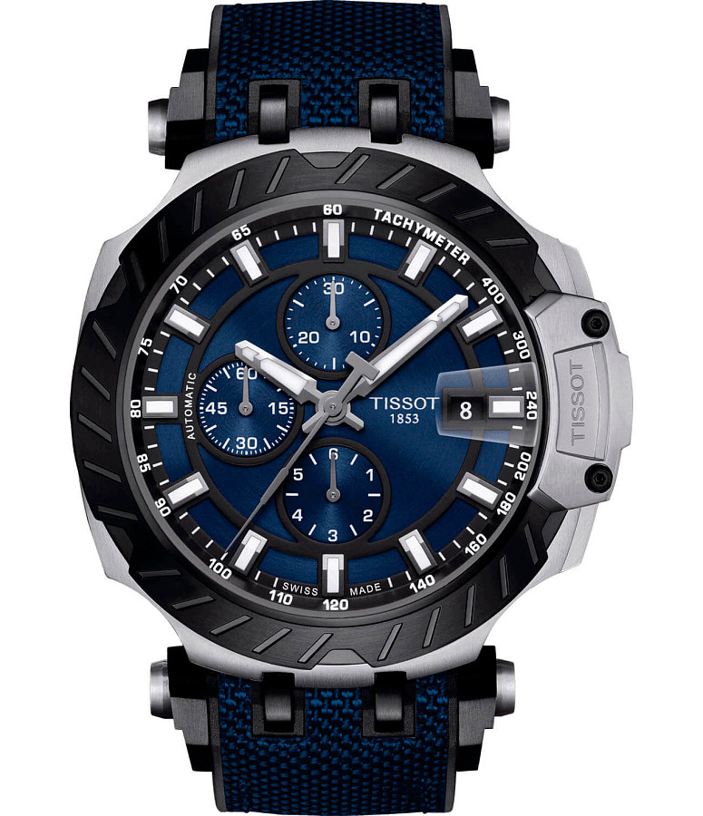 Часы Tissot T-Race Automatic Chronograph T115.427.27.041.00 — мужские, синий