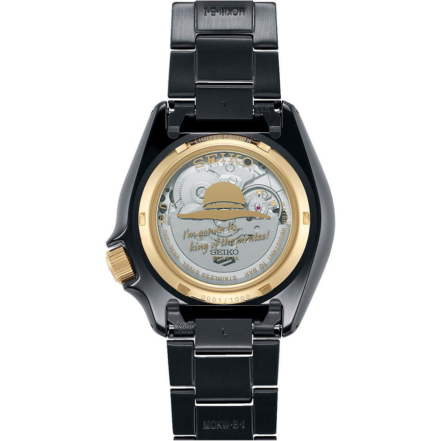 Часы Seiko 5 Sports SRPH73K1S — сталь c pvd покрытием, мужские