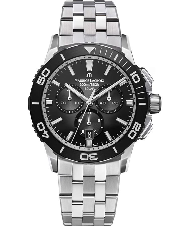 Часы Maurice Lacroix Pontos PT1038-SSL22-330-1 — мужские, черный