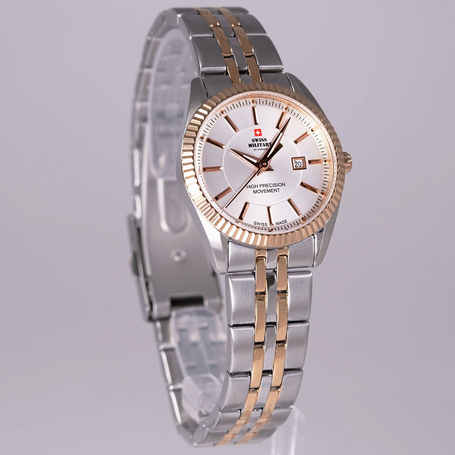 Часы Swiss Military by Chrono Сверхточные SM34066.07 — кварцевые, металл сталь