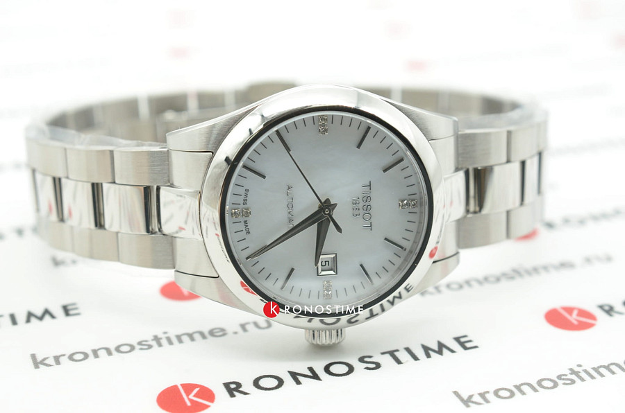 Часы Tissot T-My Lady Automatic T132.007.11.116.00 — женские, серебристый