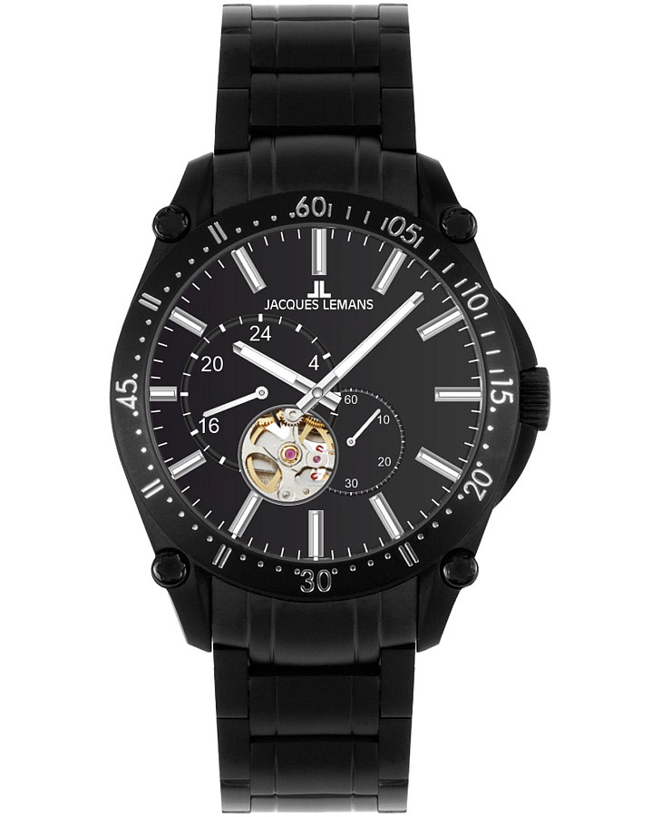 Часы Jacques Lemans Derby 1-2201F — мужские, черный