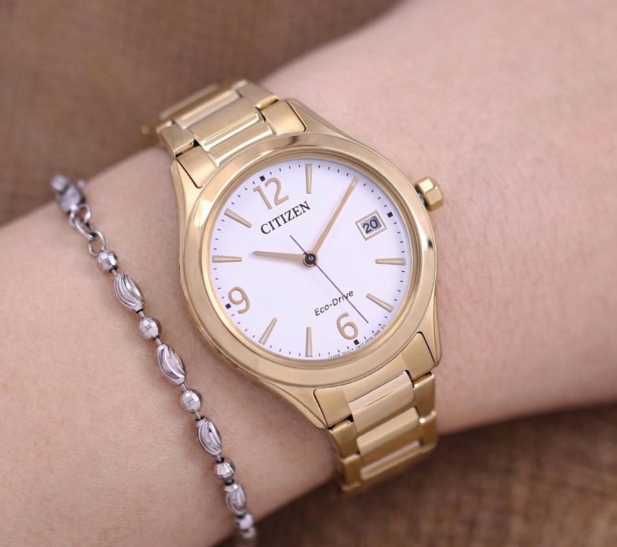 Часы Citizen Elegance FE6122-64A — нержавеющая сталь с pvd-покрытием, женские