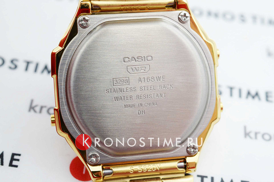Часы Casio Vintage A168WERG-2ADF (A168WERG-2A) — мужские, сталь с ip покрытием