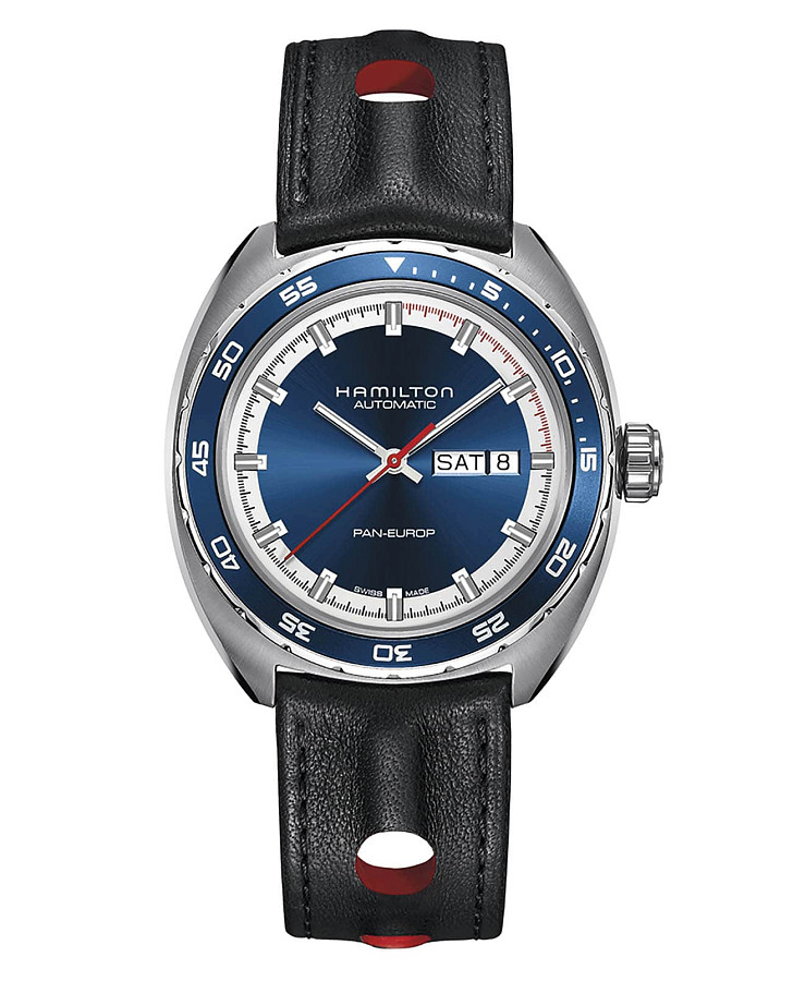 Часы Hamilton American ClassicPan Europ Day Date Auto H35405741 — механические, сталь