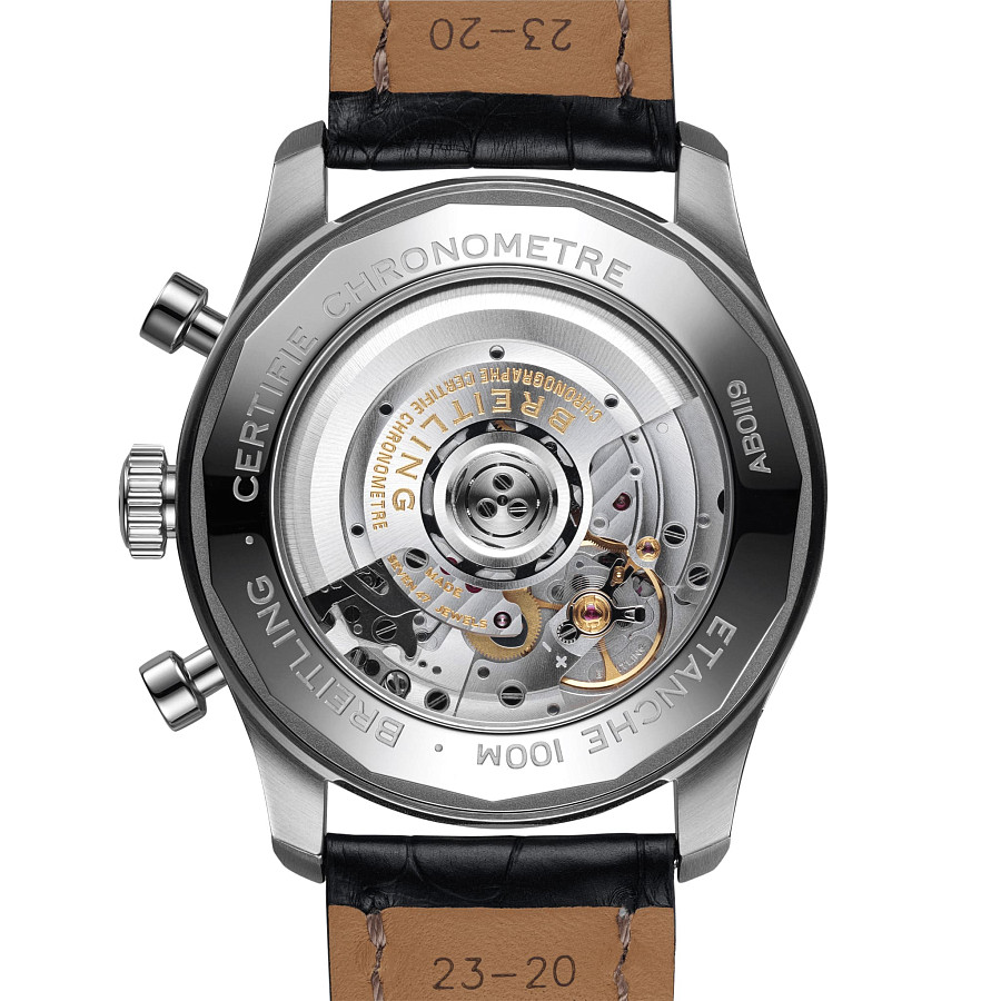Часы Breitling Aviator 8 B01 Chronograph 43 AB0119131B1P1 — кожаный, мужские