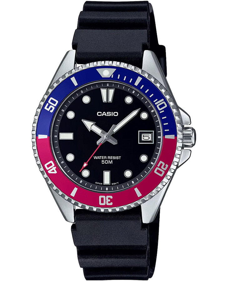 Часы Casio Collection MDV-10-1A2VDF (MDV-10-1A2) — мужские, черный