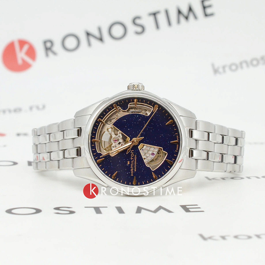 Часы Hamilton Jazzmaster Open Heart Auto H32215142 — механические, сталь металл
