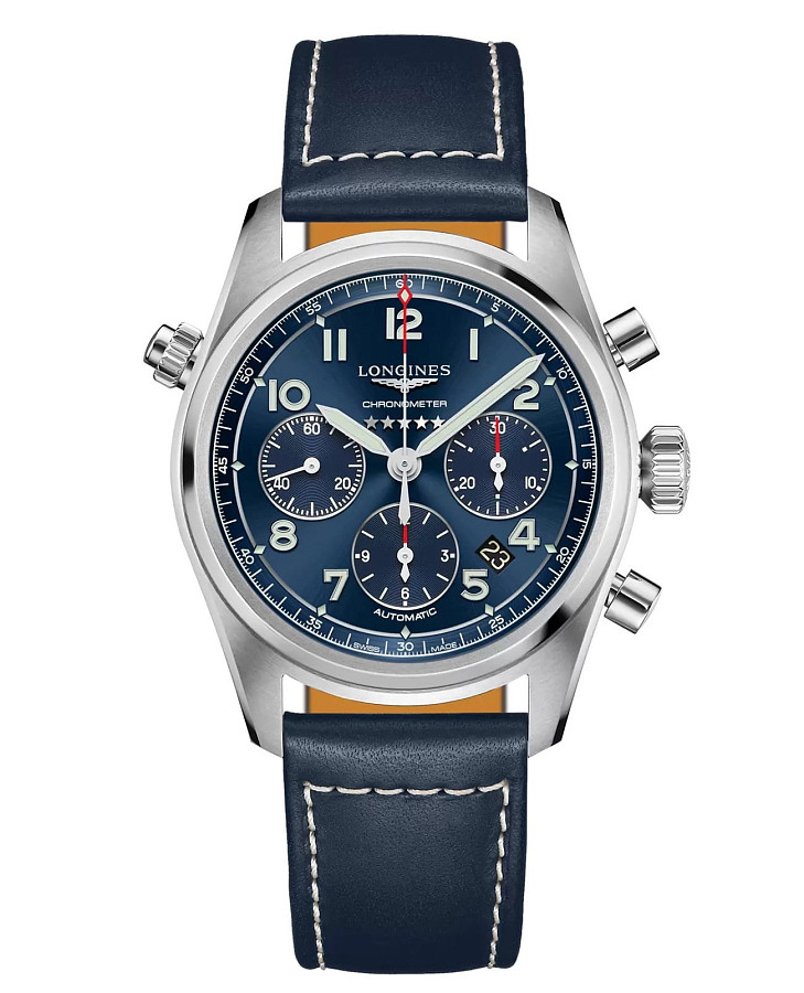 Часы Longines Spirit L3.820.4.93.3 — мужские, синий