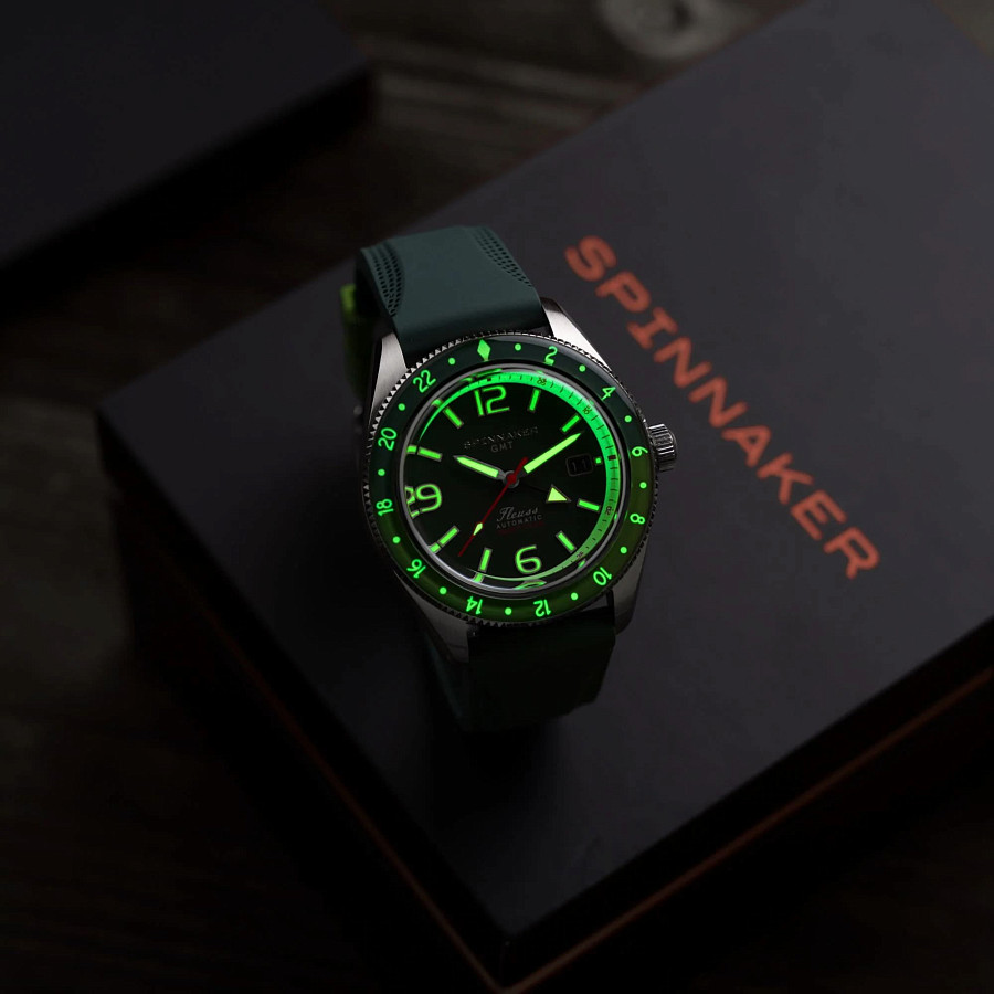 Часы Spinnaker Fleuss Gmt Automatic SP-5120-44 — металл сталь, Англия