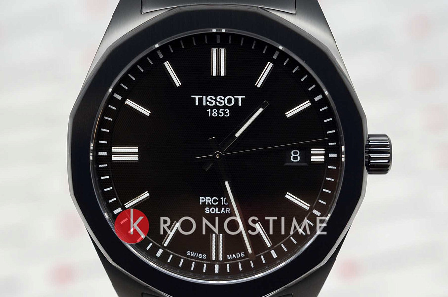 Часы Tissot PRC 100 Solar Quartz 39mm T151.422.33.051.00 — металл сталь, Швейцария