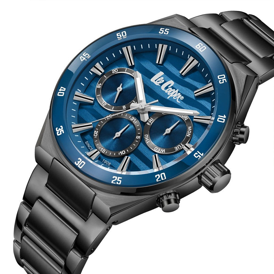 Часы Lee Cooper LC08175.090 — кварцевые, суперметалл металл