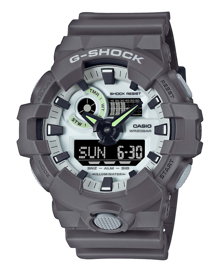 Часы Casio G-Shock GA-700HD-8ADR — мужские, серый