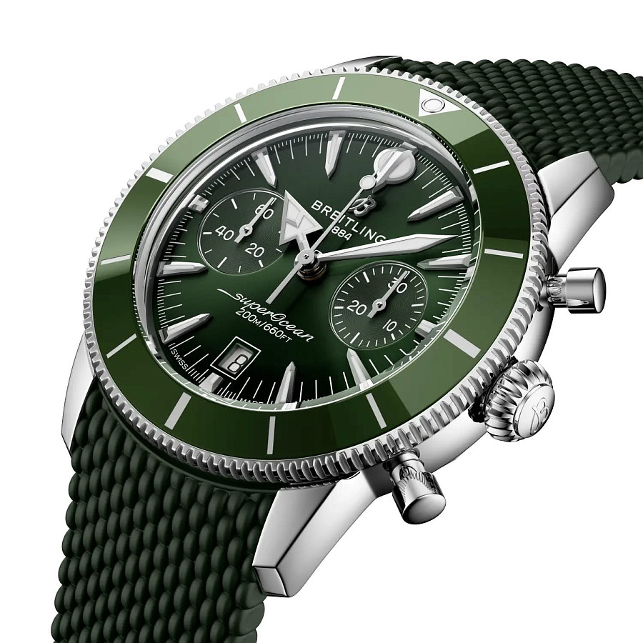 Часы Breitling Superocean Heritage B01 Chronograph 42 mm AB0156361L1S1 — механические, сталь металл