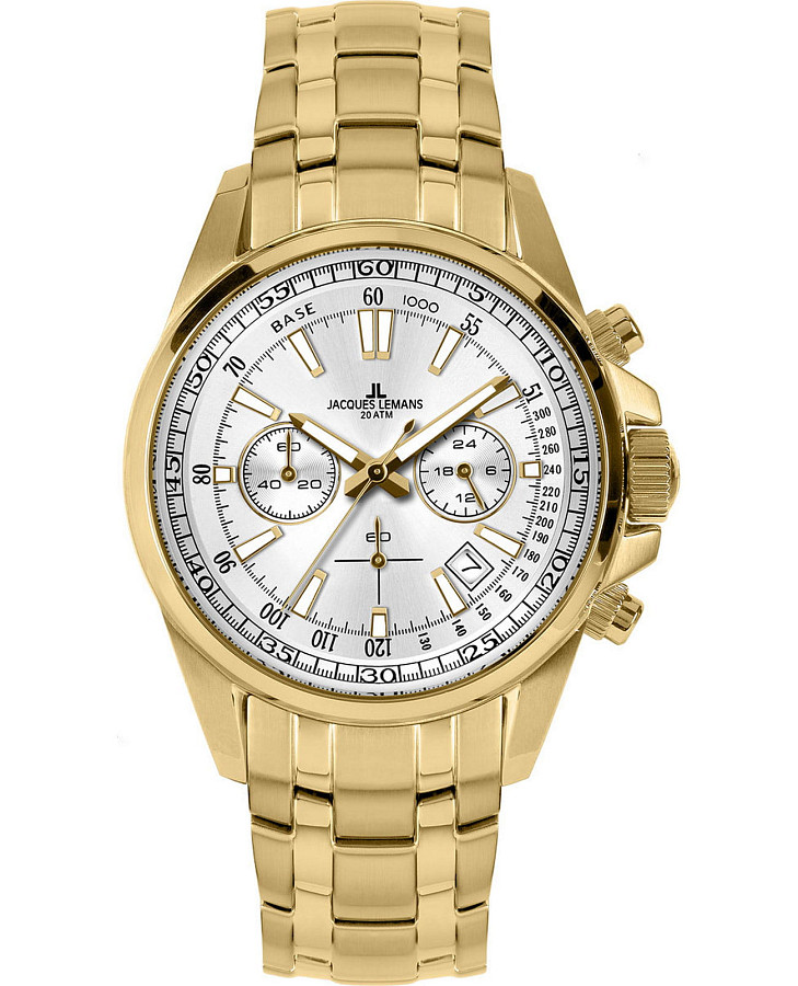 Часы Jacques Lemans Sport 1-2117N — мужские, серебристый