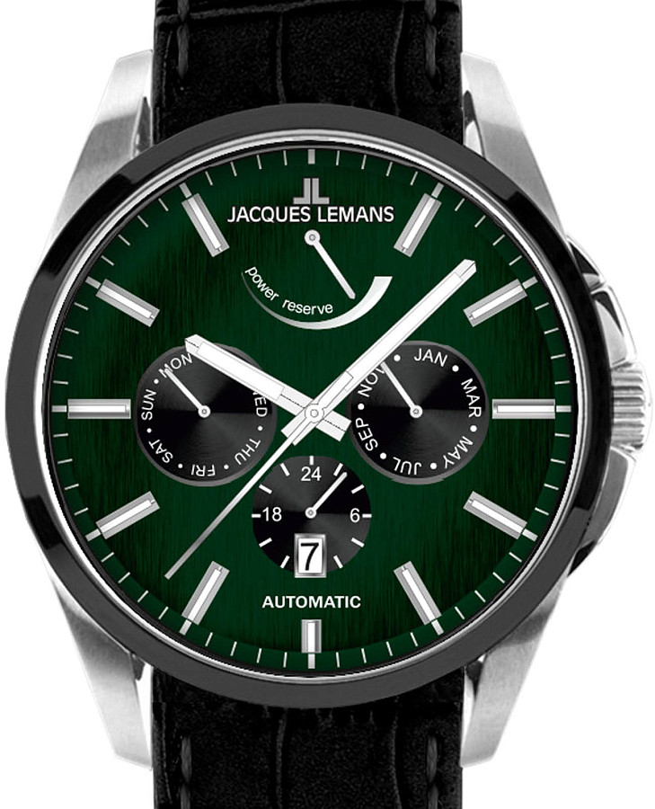 Часы Jacques Lemans Derby 1-2204N — механические, сталь металл