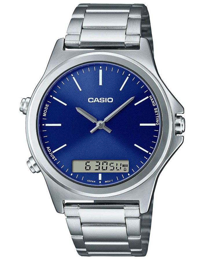 Часы Casio Collection MTP-VC01D-2EUDF (MTP-VC01D-2E) — мужские, синий