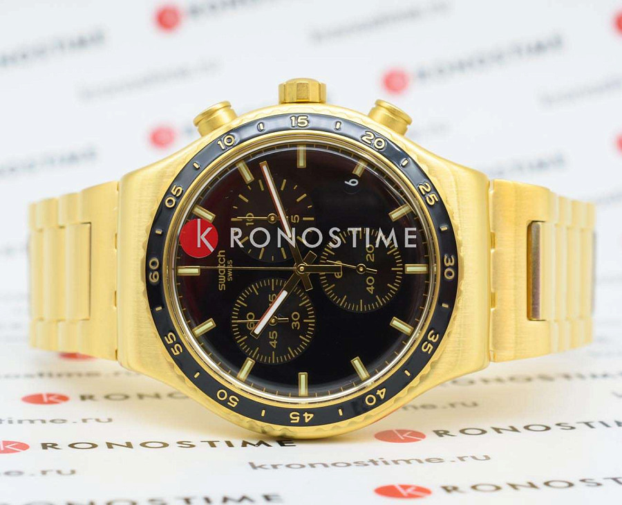 Часы Swatch I New Chrono YVG418G — кварцевые, сталь металл