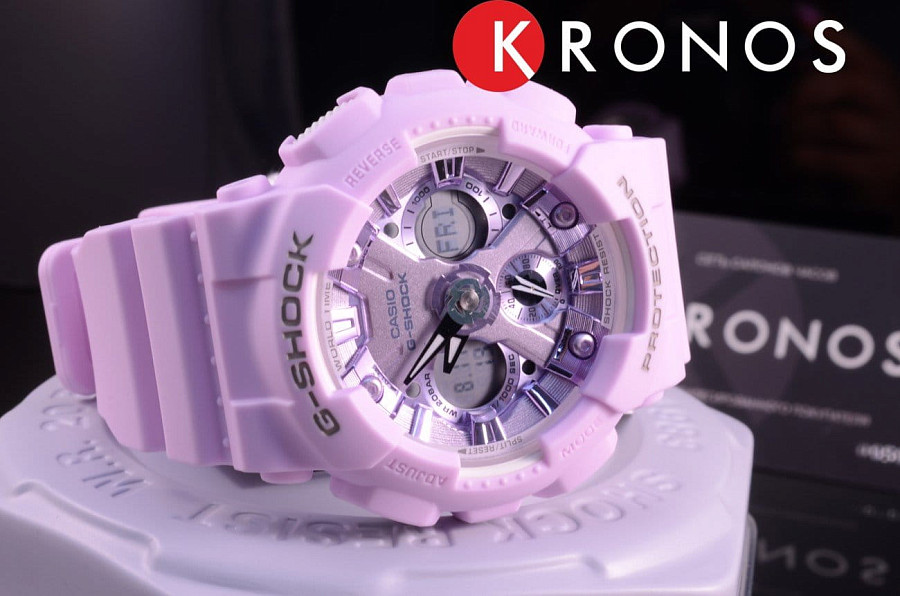 Часы Casio G-Shock GMA-S120DP-6AER — женские, электронные