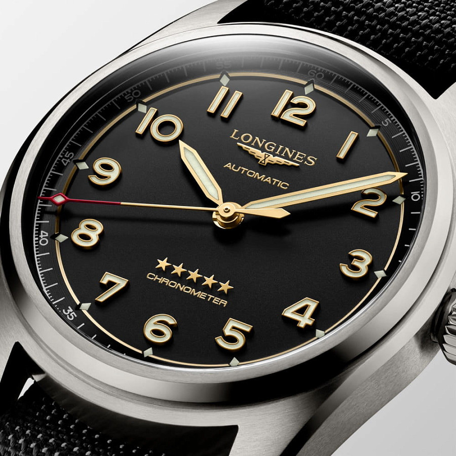 Часы Longines Spirit L3.810.1.53.2 — мужские, тканевый