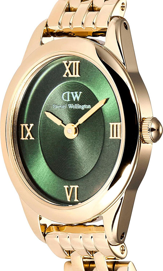 Часы Daniel Wellington Ophelia Mini Emerald Gold DW00100804 — нержавеющая сталь с pvd-покрытием, женские