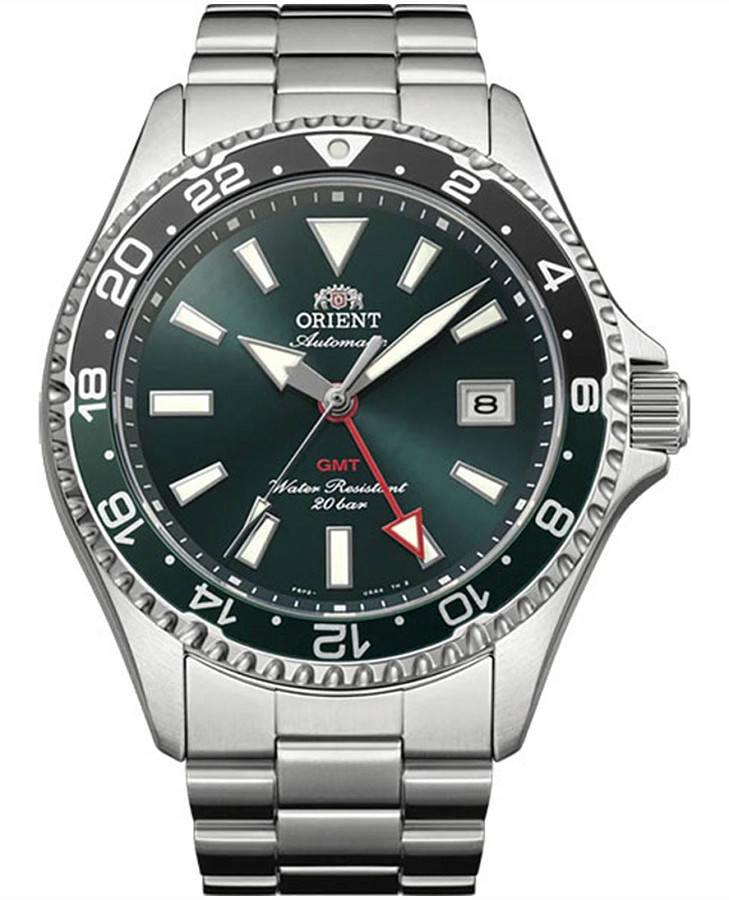 Часы Orient Diving Sport Automatic GMT RA-BC0002E (RN-BC0002E) — мужские, зеленый