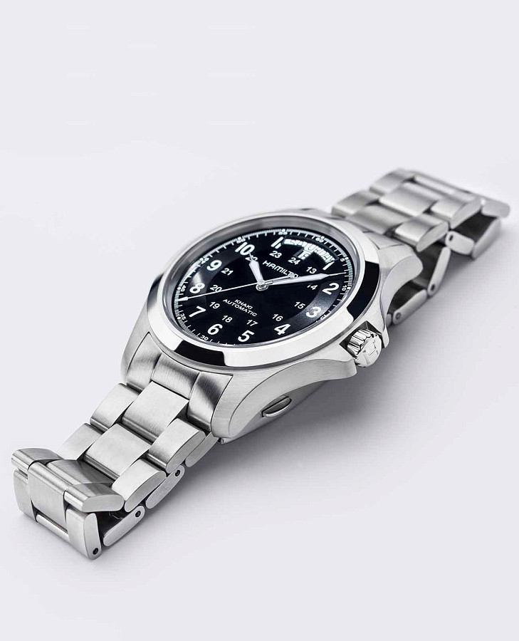 Часы Hamilton Khaki Field King Auto H64455133 — черный, сталь