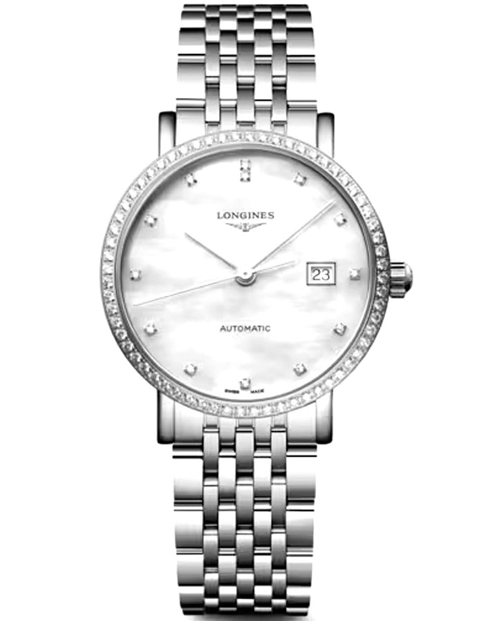 Часы Longines Elegance Elegant Collection 29 mm L4.310.0.80.6 — женские, перламутровый
